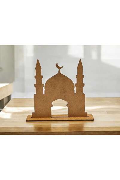 AYIŞIĞI DESİNG 5 Pieces Mosque Model Wooden Painting Religious Activity Schoo...