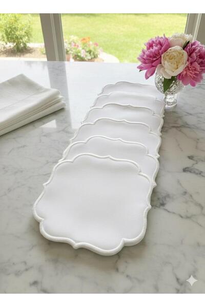 alinastore 6 Pieces Coffee or Presentation Cocktail Napkins & Coaster