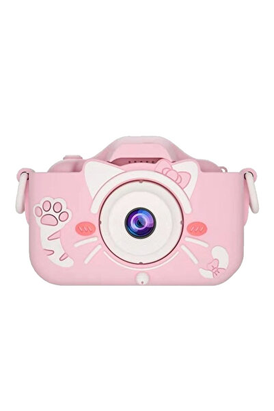 OEM Aparat foto digital pentru copii 4800 MP, zoom 8x, model pisicuță roz, 13...