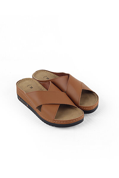 M Miel Women's Orthopedic Sole Comfortable Cross Strap House Slippers Slippers