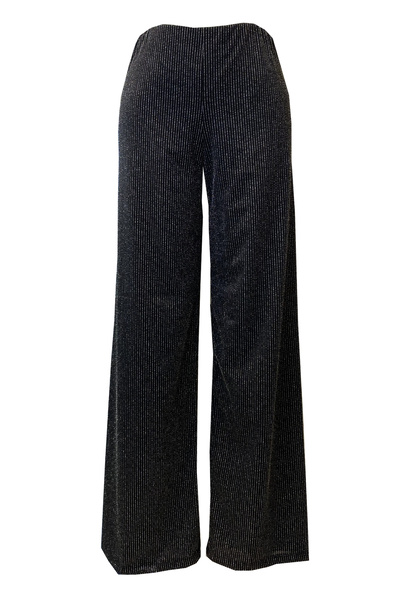 Qualia Butik Women's Elastic Glitter Pants