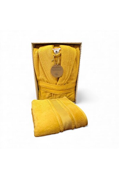 Özdilek Colourist Şalyaka Bathrobe Head Towel Gold