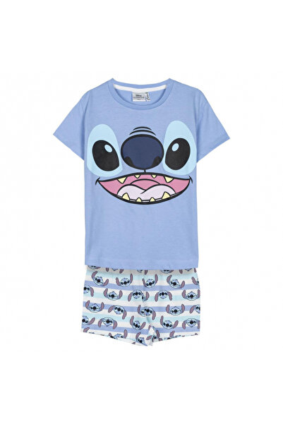 Lilo & Stitch Pijamale de vară din bumbac cu mânecă scurtă,