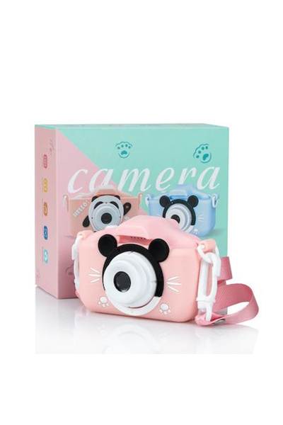 OEM Aparat foto digital pentru copii 4800 MP, zoom 8x, model mouse roz, 13x12cm
