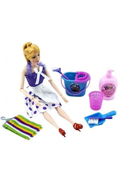 Mega Creative Doll set with cleaning accessories, Mega Creative, 30 cm