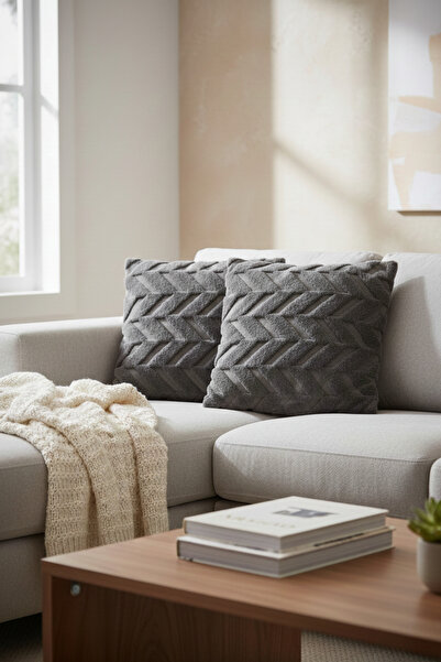 Shadro Textile 2-комплектний чохол для подушки з візерунком і ворсом | 45x45 ...