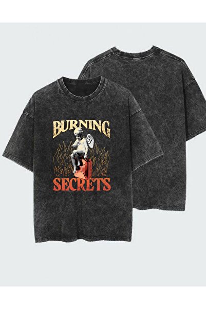 DEEFWEAR Tricou unisex cu imprimeu, spălat și uzat