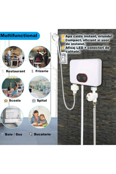 MODVIA Instant heater 3500W-5500W LED touch wall