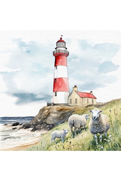 Ti Flair LIGHTHOUSE DESENLİ KAĞIT PEÇETE