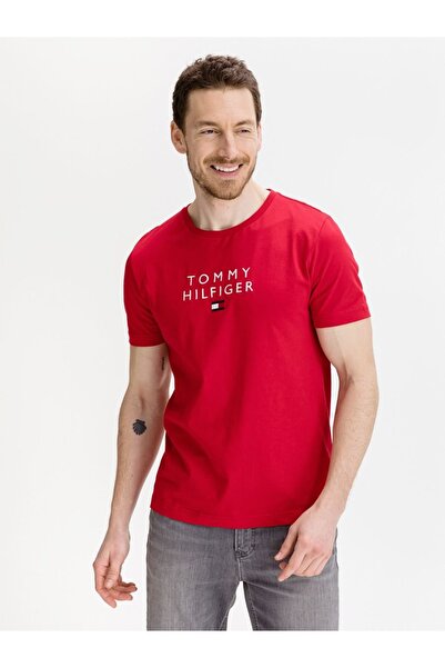 Tommy Hilfiger Pamuklu Regular Fıt Nakışlı T-Shirt