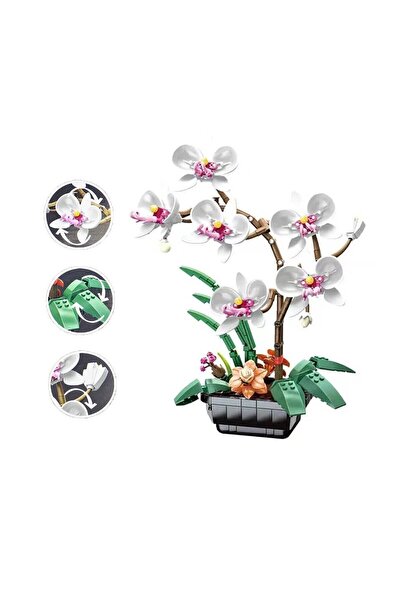 BYCEGU Jk29012 Jaki White Orchid Sa Cobalt a 581 Piece Block Toy