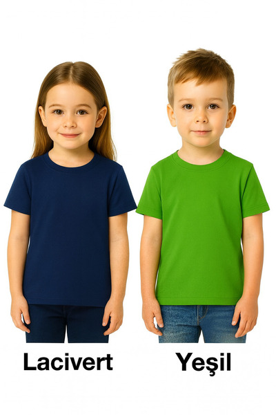 Mcrkids SET DE 2 TRIUCURI BAZICE CU Gâtul Bicicletă, CU MÂNĂ SCURTĂ, PENTRU B...