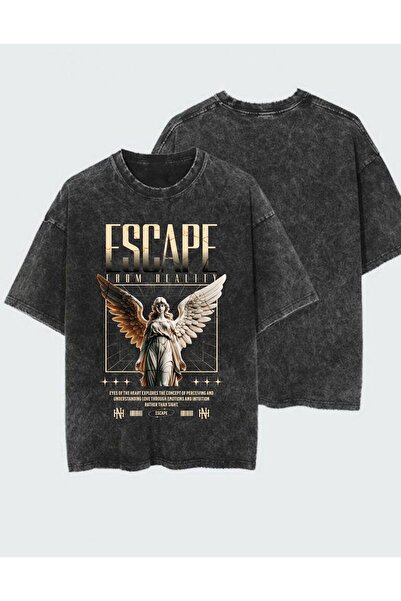 DEEFWEAR Τυπωμένο πλενόμενο αντίκα Unisex T-shirt