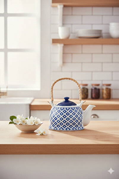 Madame Coco Nostalgic Dames Teapot - Blue