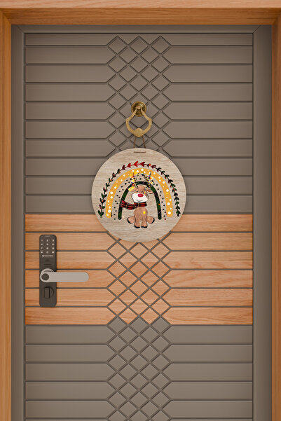 Dormot Ψηφιακή εκτύπωση υψηλής ποιότητας, Πρωτοχρονιά, Καλά Χριστούγεννα, Στολίδι πόρτας με θέμα την Πρωτοχρονιά, Στολίδι τοίχου