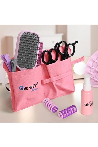 Tessari Hairdresser & Hair Care Playset with Accessories for Girls - 11 pieces