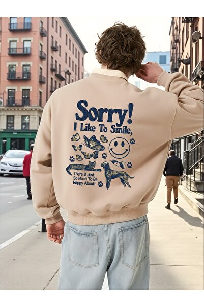 ArtYus Tricou unisex cu mânecă lungă Sorry Transfer cu imprimeu Mărime mare g...