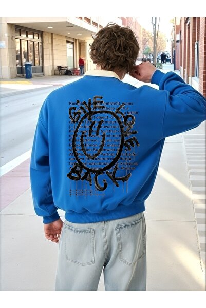 ArtYus Tricou unisex cu mânecă lungă Give Love Back Transfer cu imprimeu Mări...