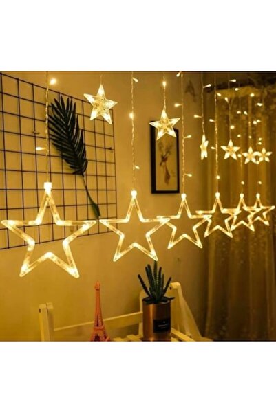 PORKY Shop LED Christmas Curtain Lights with 12 Stars