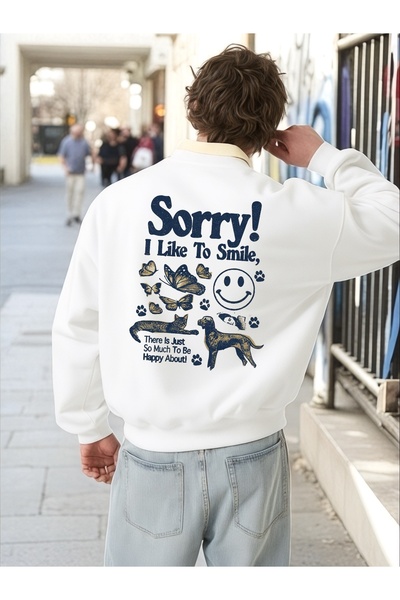 ArtYus Tricou unisex cu mânecă lungă Sorry Transfer cu imprimeu Mărime mare g...