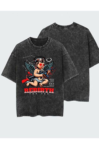 DEEFWEAR Printed Washable Vintage Unisex T-Shirt