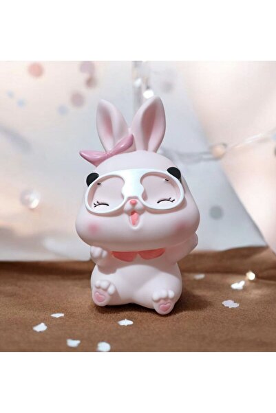 KRD Home Pingu Sevimli Tavşan Kumbara (PEMBE)