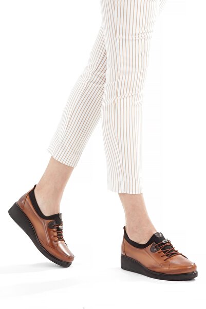 ARTI ARTI AYAKKABI Artı-Artı001-7475-0051 Genuine Leather Daily Orthopedic Women's Tan Shoes
