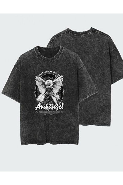 DEEFWEAR Tricou unisex cu imprimeu, spălat și uzat