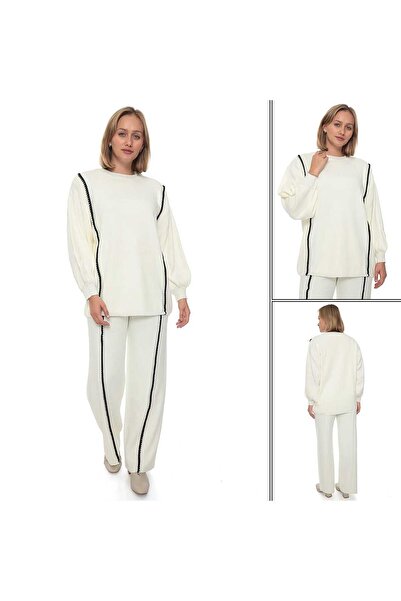 EFENDİX Rose Stitched Knitting Suit