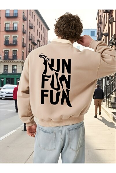 ArtYus Mânecă lungă unisex FUN Transfer cu imprimeu Mărime mare guler rotund ...