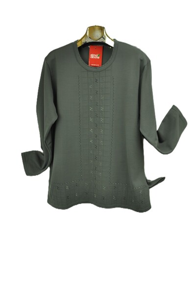 elma abone New Season Cold Yarn Stone Tricot Sweater