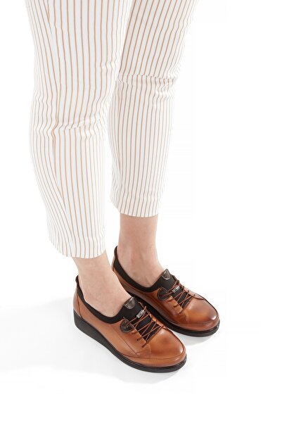 ARTI ARTI AYAKKABI Artı-Artı001-7475-0051 Genuine Leather Daily Orthopedic Women's Tan Shoes