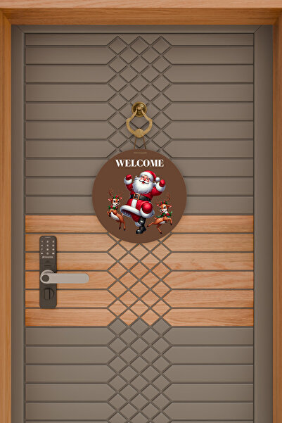 Dormot Ψηφιακή εκτύπωση υψηλής ποιότητας, Πρωτοχρονιά, Καλά Χριστούγεννα, Στολίδι πόρτας με θέμα την Πρωτοχρονιά, Στολίδι τοίχου