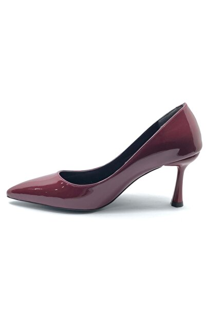 Kocamanlar Ayakkabı Feles 7 cm heeled stiletto women's shoes burgundy