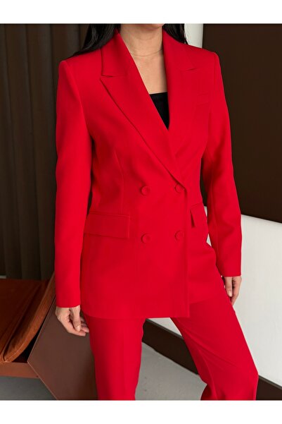 Nadrina Laser Cut Double-Breasted Suit