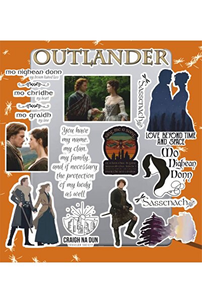 hediyenebak مجموعة ملصقات ذات طابع أوتلاندر |   ملصق للكمبيوتر المحمول والكمبيوتر الشخصي والتابلت والهاتف والدفتر ومجلة البوليت جورنال