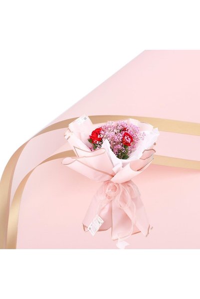 COLORPAK Flower Bouquet Wrapping Gelatin Paper (Mixed Colors: Black, White and Pink) Matte Opp 55X55Cm 12Pcs