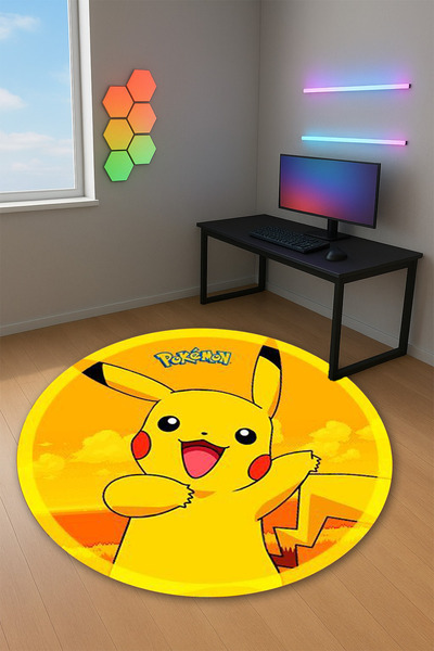 Reyhani Pikachu Kaymaz Taban Makinede Yıkanabilir Gaming Oyuncu Gamer Genç Od...
