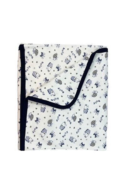 Sema Baby Printed Baby Blanket - Navy Blue