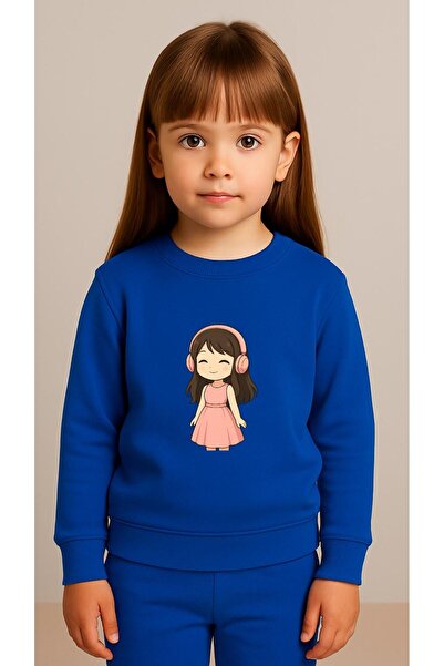 playwear Παιδικό Σετ Φούτερ KULAKLIK KIZ με στάμπα για κορίτσια και αγόρια, μ...