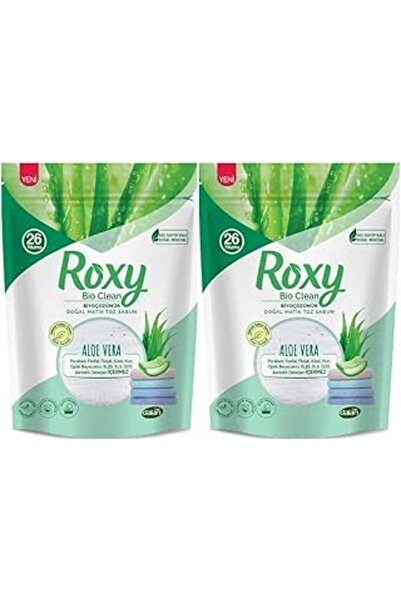 SanalAMCA Store Roxy Bio Clean Doğal Matik Toz Sabun Aloe Vera 800 Gr 2 Adet