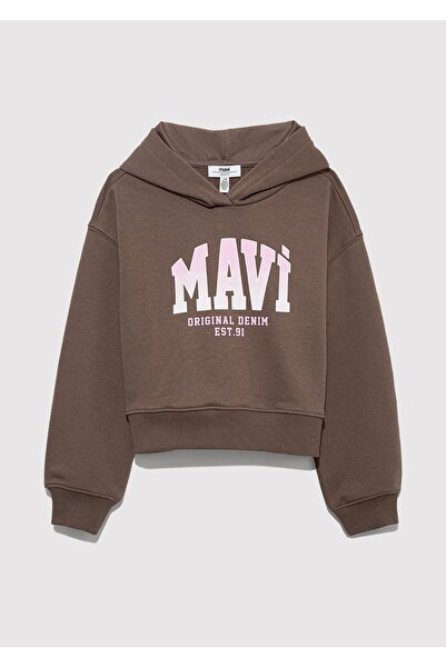 Mavi Logo Printed Loose Fit (Loose Fit) Girls' Sweatshirt