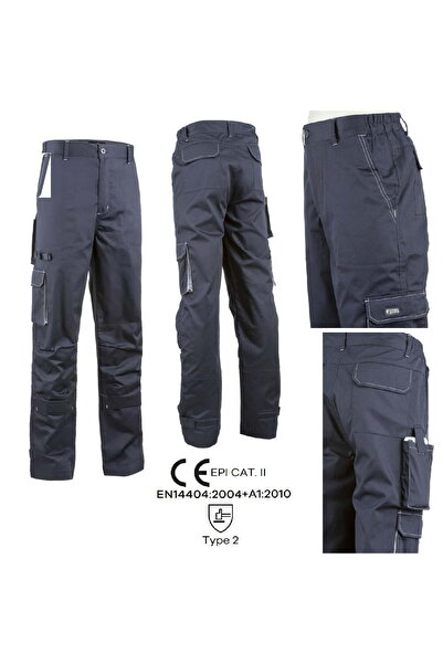 Coverguard Pantaloni de lucru Paddock II, bleumarin (albastru închis/gri), 60% bumbac/40% poliester, 245 g/m²,