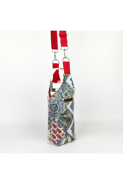 woodycord Husă pentru termos și sticle de apă, realizată manual, cu model tra...