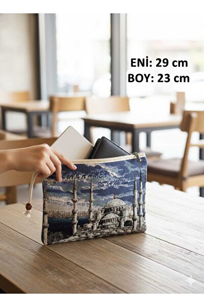 MOONSAND GOBLEN, СУМКА З ТЕМАТИКОЮ СТАМБУЛА (З ЗАСТІБКОЮ) Сумка-портфель з дв...