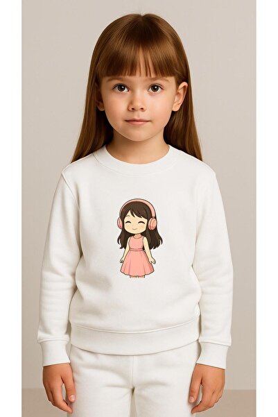 playwear Παιδικό Σετ Φούτερ KULAKLIK KIZ με στάμπα για κορίτσια και αγόρια, μ...