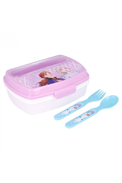 Disney Frozen Frozen II sandwich box with cutlery