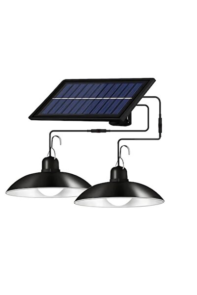 OEM Pendant solar lamp with remote control, multiple functions, double lights, IP65 waterproof, warm lig