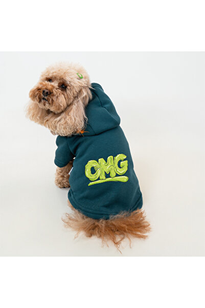 Buddy Store Petrol Green Cat and Dog Outfit - Clothes Sweatshirt Hoodie (Hooded 100% Cotton)