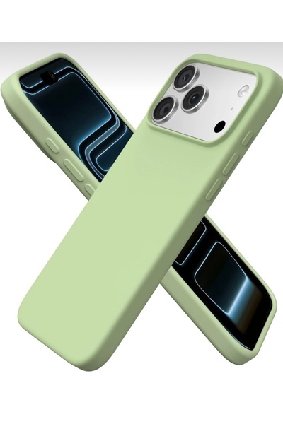 SOLİD CASE iPhone 17 Pro Max Case Inside Velvet Screen and Camera Raised Launch Silicone Cover